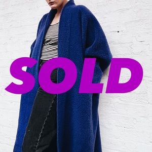SOLD ON DEPOP Vintage 1980’s Jean Muir Faux Fur Oversized Coat